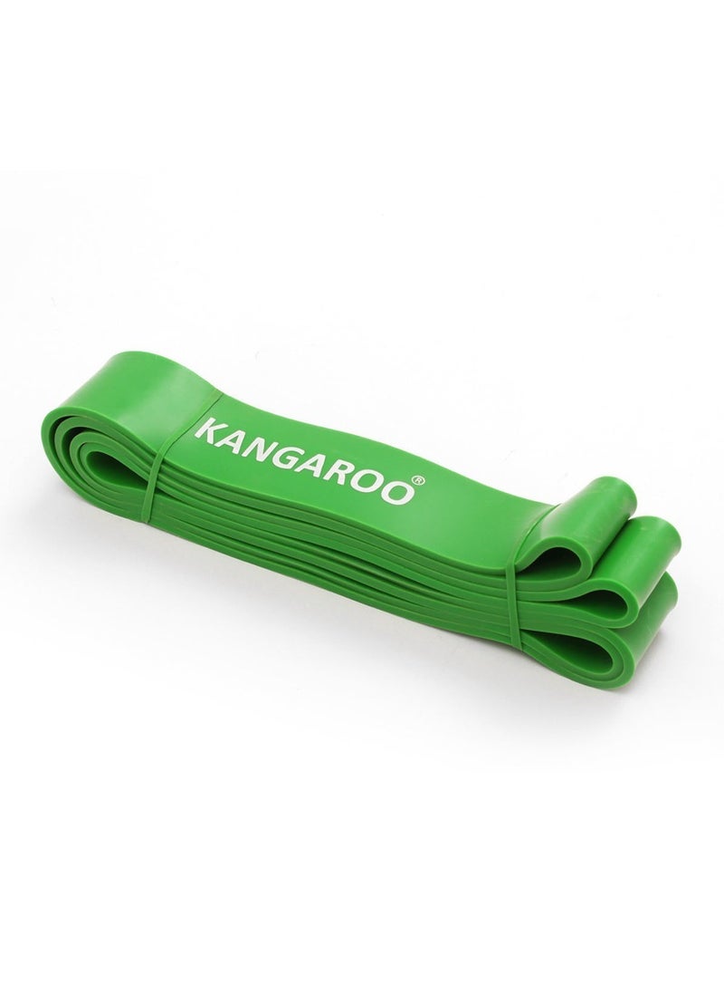 KANGAROO - resistance training rubber rope, green color, 4.5 cm, 208 m long, for pull-up and pull-up exercises - Image 1