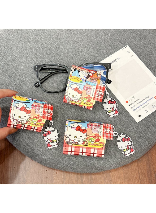 Generic - Suitable For HuaweiFreeClip Headphone Set Cartoon Full Cover Leather Pattern Soft Case For Huawei6i/SE2 Wireless Bluetooth Pendant-Color:All-inclusive Leather Pattern + Pendant-skateboard Kt Cat-Model:Universal For HuaweiFreebuds Pro3/pro4 (protective Case) - Image 1