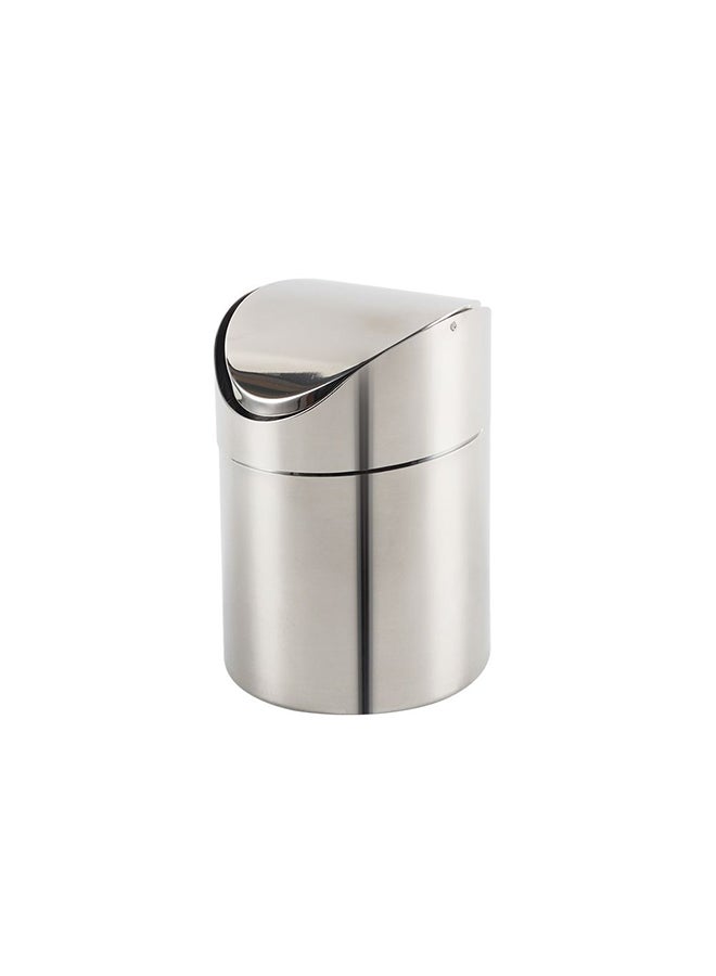 DANUBE HOME Macaw Stainless Steel Table Dustbin – Compact, Durable Mini Trash Can for Office, Home, Kitchen, Desk Wastebasket with Lid – Easy Clean & Rust Resistant 12 X 16.5Cm  - Image 3