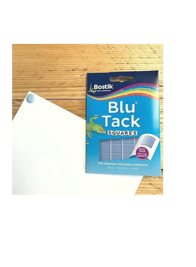 Bostik Blu Tack Squares, Multipurpose Reusable Adhesive, Clean, Safe & Easy to Use, Non-Toxic, 45g - Image 3