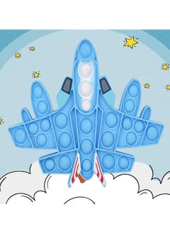 NQOOH Pop It Fidget Toy Push Bubble Stress and Anxiety Relief Toy Space Set (Among Us - Airplane - Simple Dimple)  - Image 3
