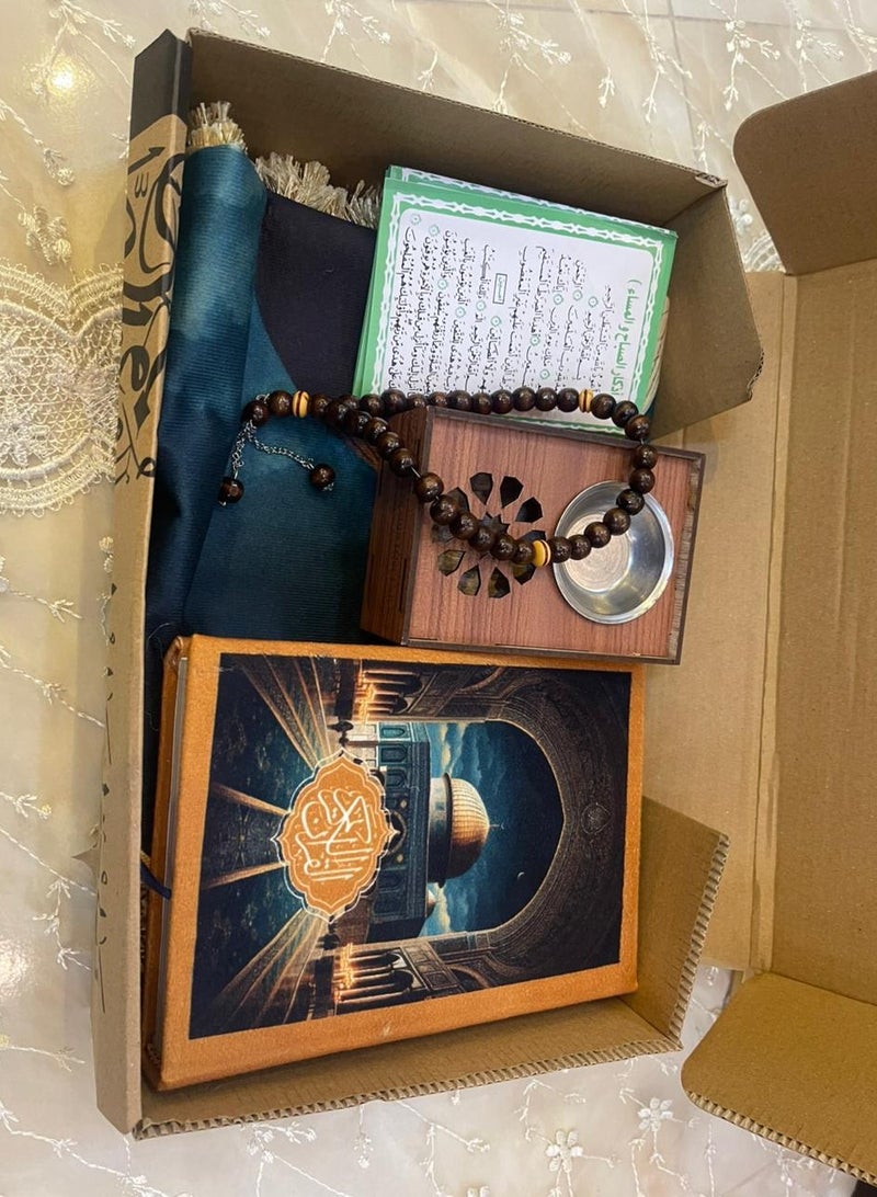 Luxury Ramadan box “Qetayfa” (Prayer + Qur’an + Rosary + Remembrance + Incense ) - Image 2