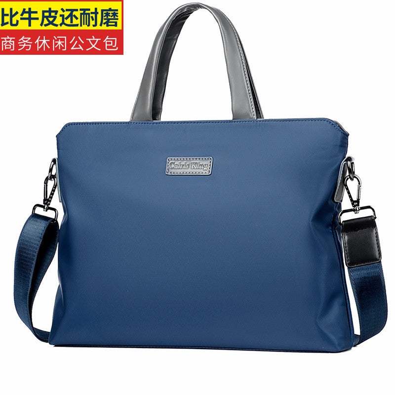 Men'S Handbag Business Casual Briefcase Horizontal Oxford Cloth Shoulder Crossbody Bag New Men'S Bag Portable Antibacterial - Image 1
