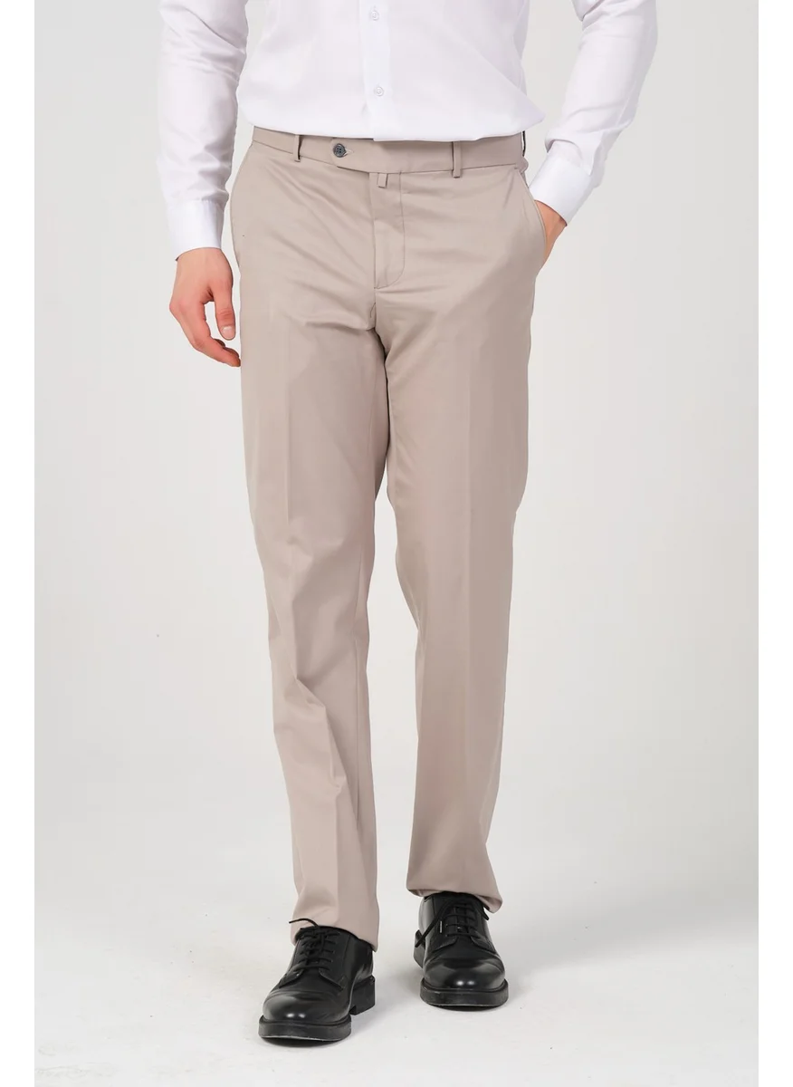 HYMAN Men's Regular Fit Fabric Trousers