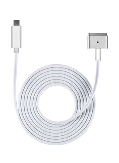 Type-C To Magsafe 2 T-Tip Power Adapter Cable White/Silver