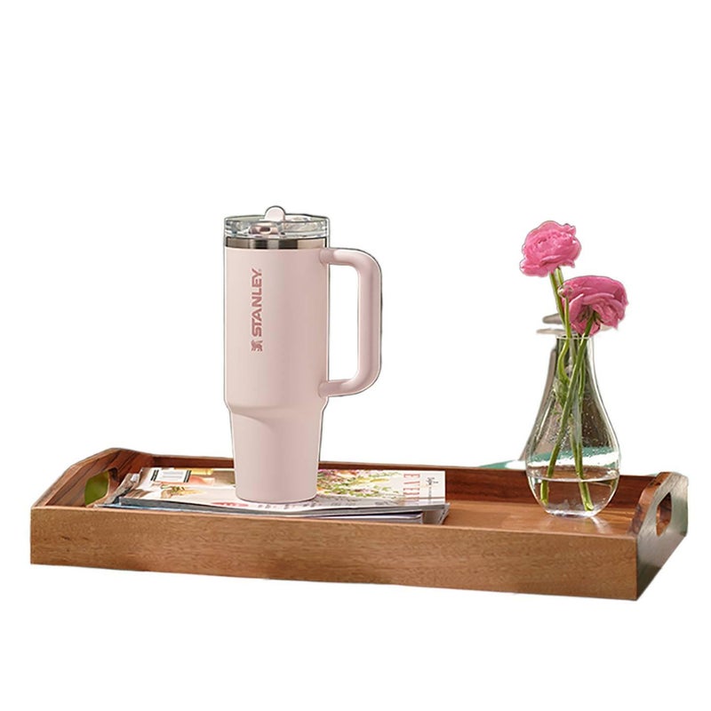 591 ml Stainless Steel Coffee Mug with Easy Carry Handle and Straw Top in and Cup Holder Friendly - Image 5