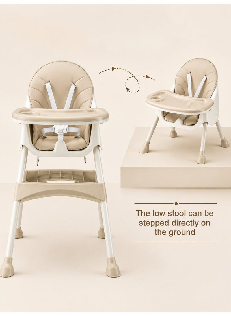 Bannuti Baby High Chair Adjustable Feeding Chair With Safety Harness Removable Tray Footrest Dining Chair For Babies And Toddlers - Image 2