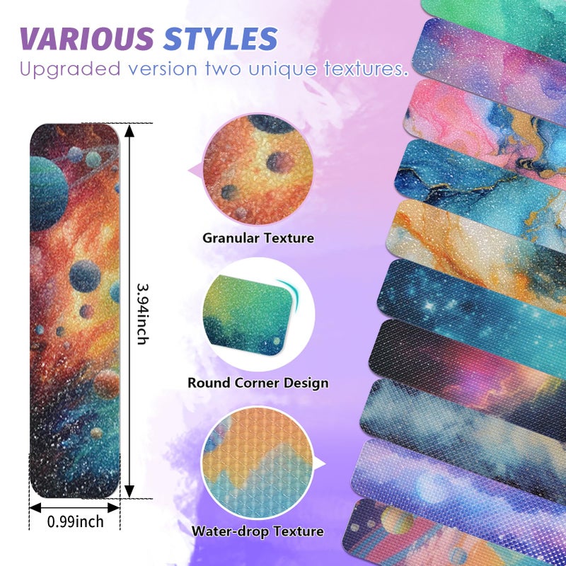 TOEMUR 48 Pieces Anxiety Sensory Stickers with 2 Textured Sticker -Calming Stickers for Kids & Adults - Anxiety Relief Sensory Strips for Office & Classroom Must Haves - Image 2
