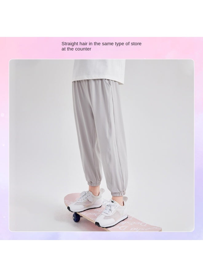 DEESHA Cool & Sun-proof Anti-mosquito Pants】loose Cuffed Pants For Girls In Summer & Fall (big Kids Size) - Image 2