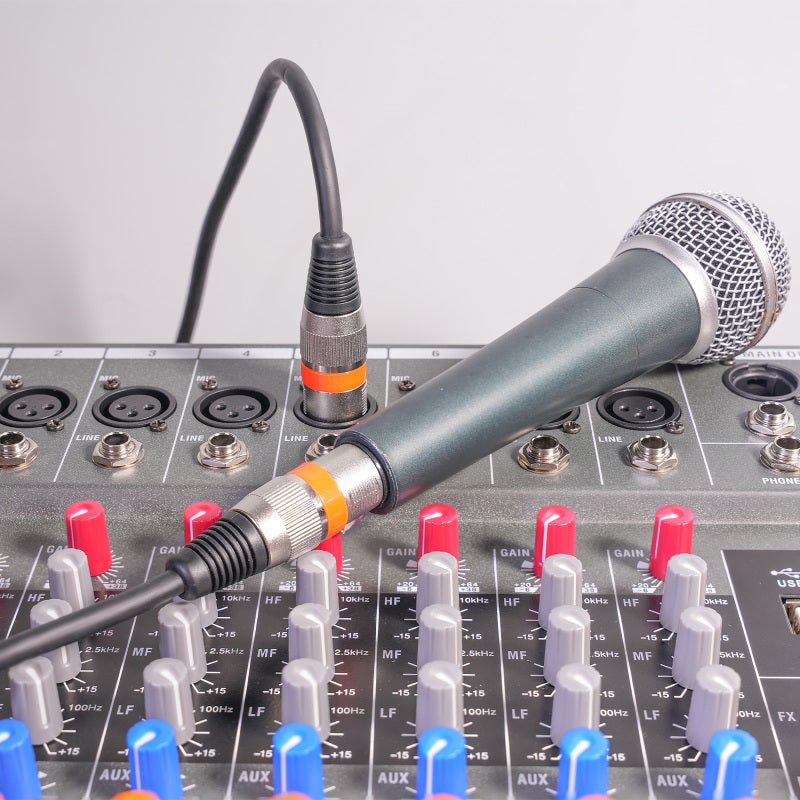 كابل XLR - عبوة من 10 قطع - طول 5 أقدام - سبيكة زنك - قابس 3 دبابيس ذكر إلى أنثى - موصل OFC - تدريع مضاد للتداخل - كابل DMX لأضواء المسرح لأنظمة الصوت والعروض المسرحية - Image 4