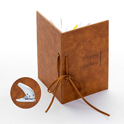 SIMPLY RSB Greeting Card Organizer Kit | Premium Vegan Leather | Transform Your Birthday Cards into a Forever Birthday Card Binder, Birthday Card Book, Birthday Card Holder and Birthday Card Keeper - Image 1