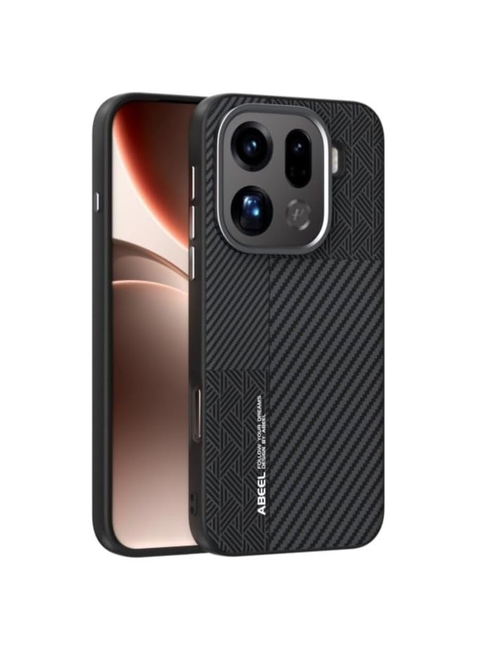 Magnetic Protective Case Compatible with OPPO Find X9 Pro 2025 6D Micro-Embossed Texture Case Ultra-Thin Matte Finish Shockproof and Drop-Resistant Case Supports Wireless Charging - Image 1