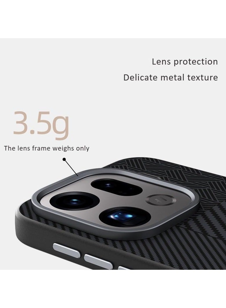 Magnetic Protective Case Compatible with OPPO Find X9 Pro 2025 6D Micro-Embossed Texture Case Ultra-Thin Matte Finish Shockproof and Drop-Resistant Case Supports Wireless Charging - Image 3