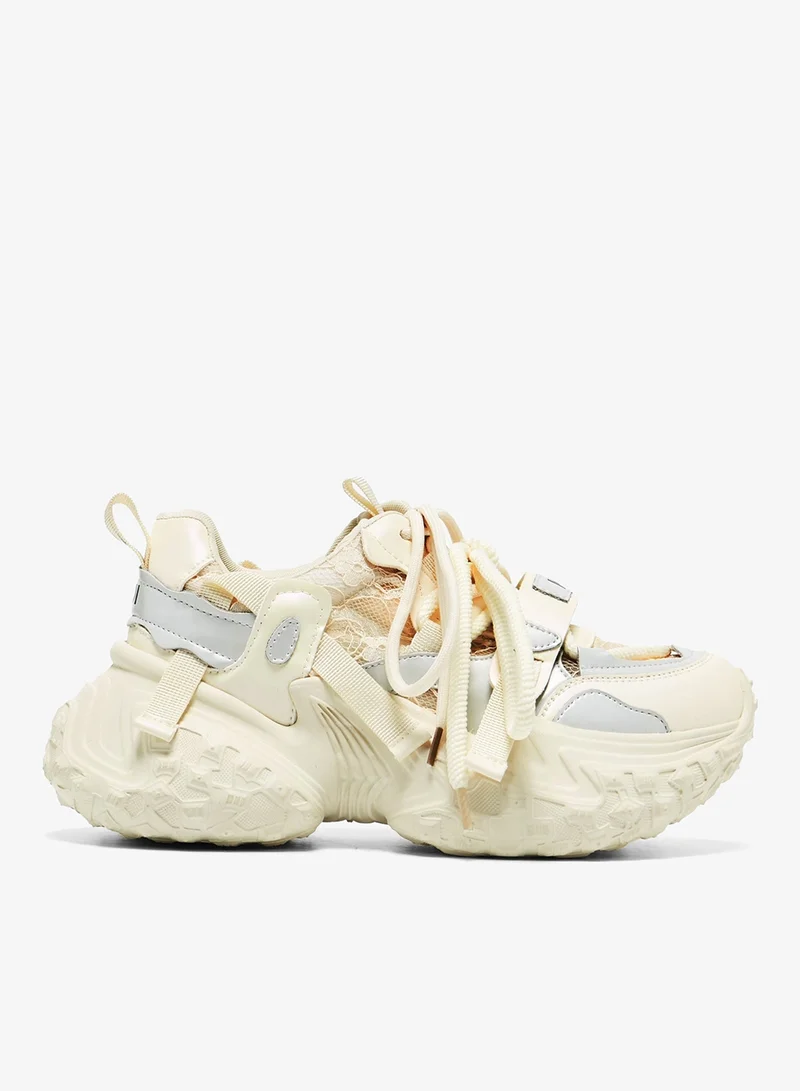 كوي Frozen Shores Mega Chunky Trainers - Vanilla