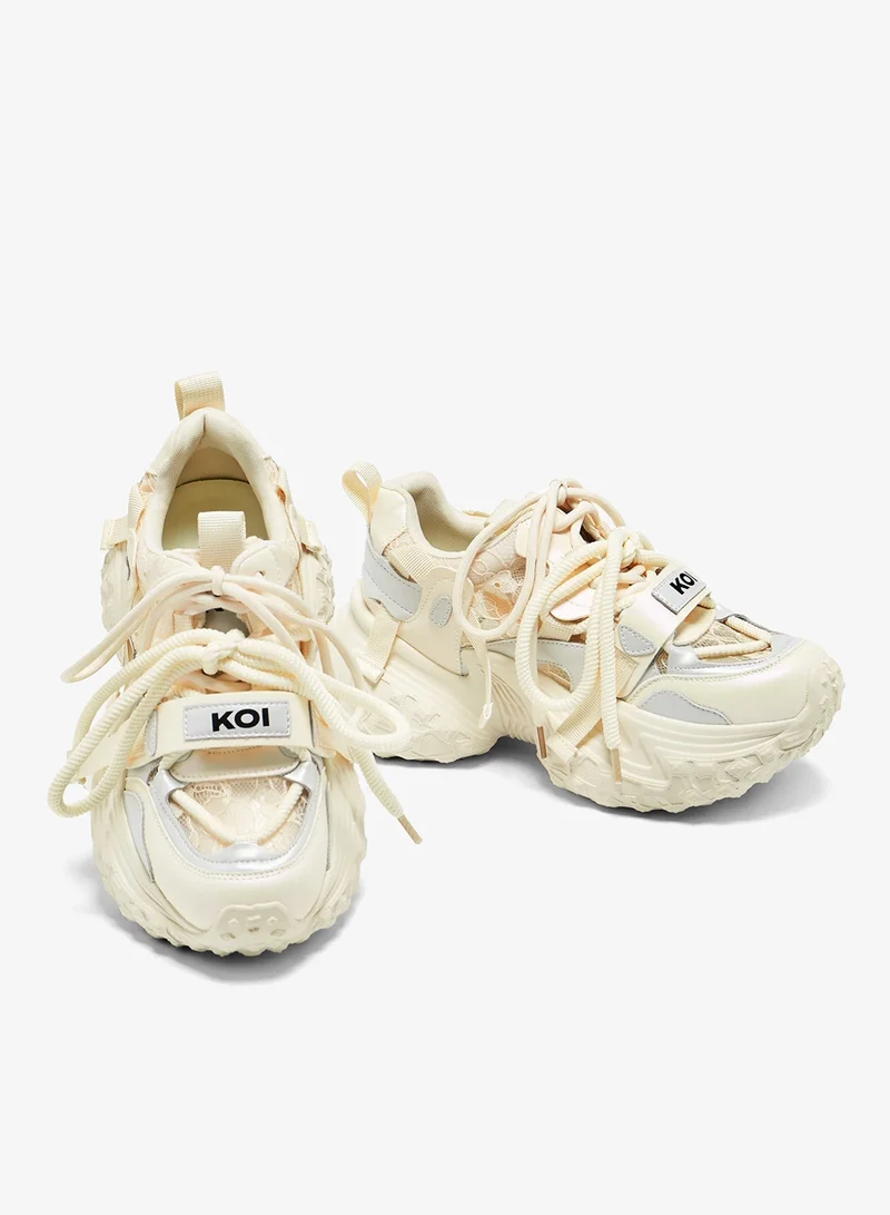 كوي Frozen Shores Mega Chunky Trainers - Vanilla