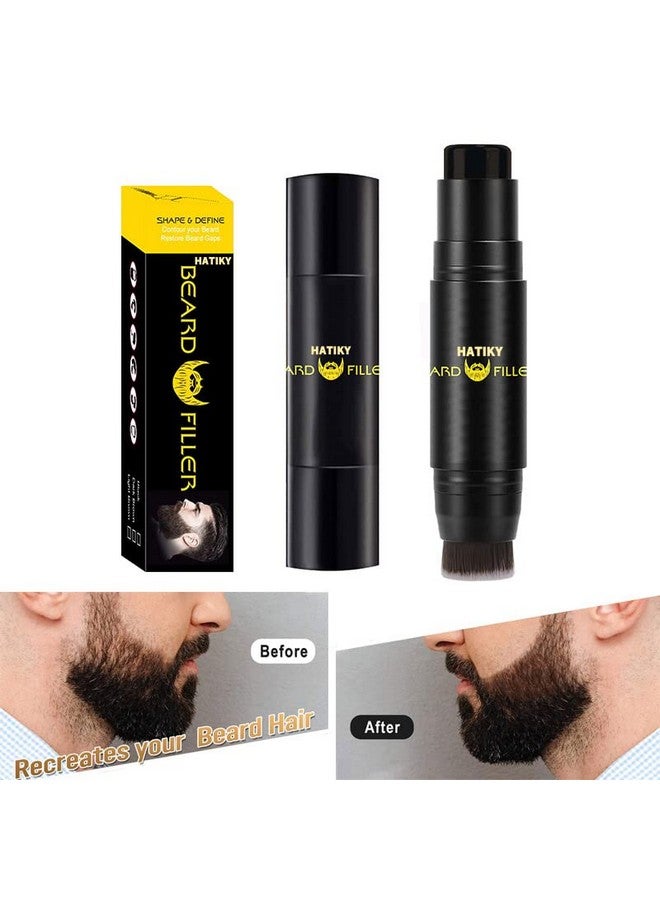 HATIKY Beard Pencil Filler For Men Water Proof& Sweat Prooflong Lasting Beard Filler Stick Beard Pen Cover Creates Natural Looking Beardmoustache & Eyebrows (Black) - Image 3