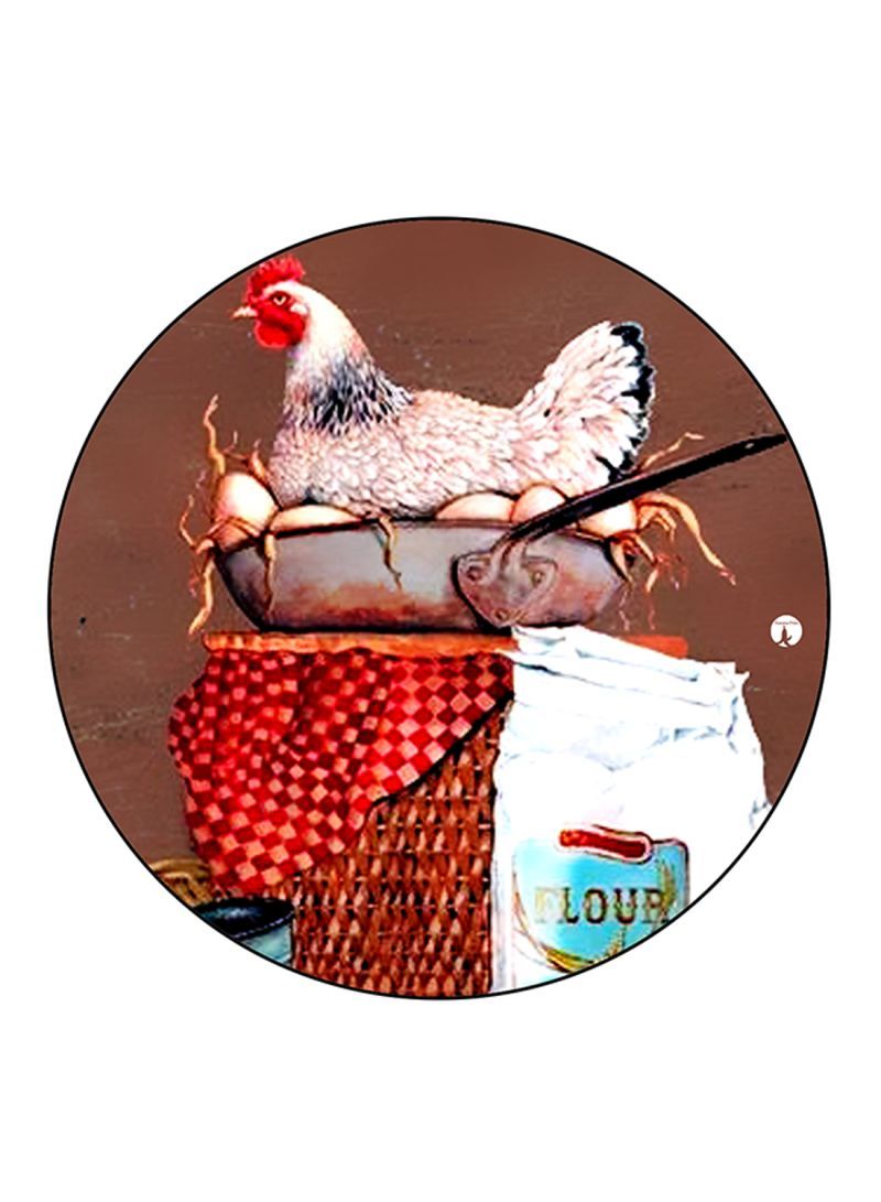 Chicken Printed Mouse Pad Multicolour