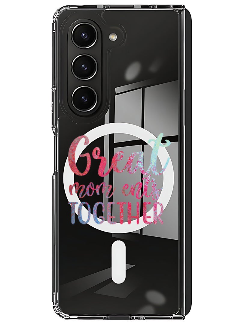 Theodor Magnetic Case for Samsung Galaxy Z Fold 5 Compatible with MagSafe Wireless Charging, Shockproof Phone Bumper Cover Great moments - Image 1