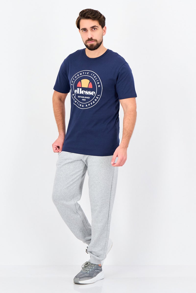 Ellesse Men Sportswear Fit Short Sleeve Outdoor T-Shirt, Navy - Image 4