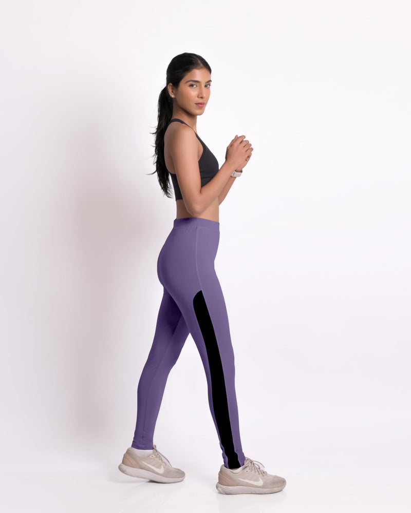 Mehrang Women's Stretch Fit Yoga Pants, Track Pants Stretchable Gym Legging Tights (4XL, Lavender), High Rise - Image 2