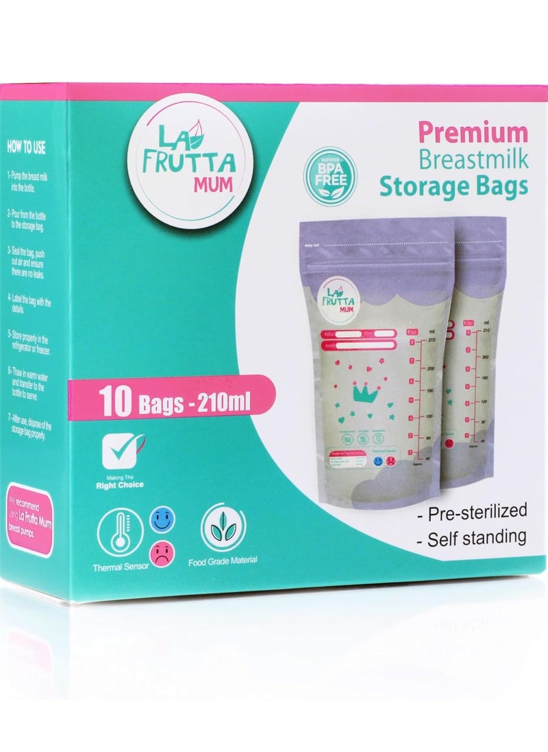 La Frutta Lafrutta Milk Storage Bags 210Ml 10Pcs  - Image 2