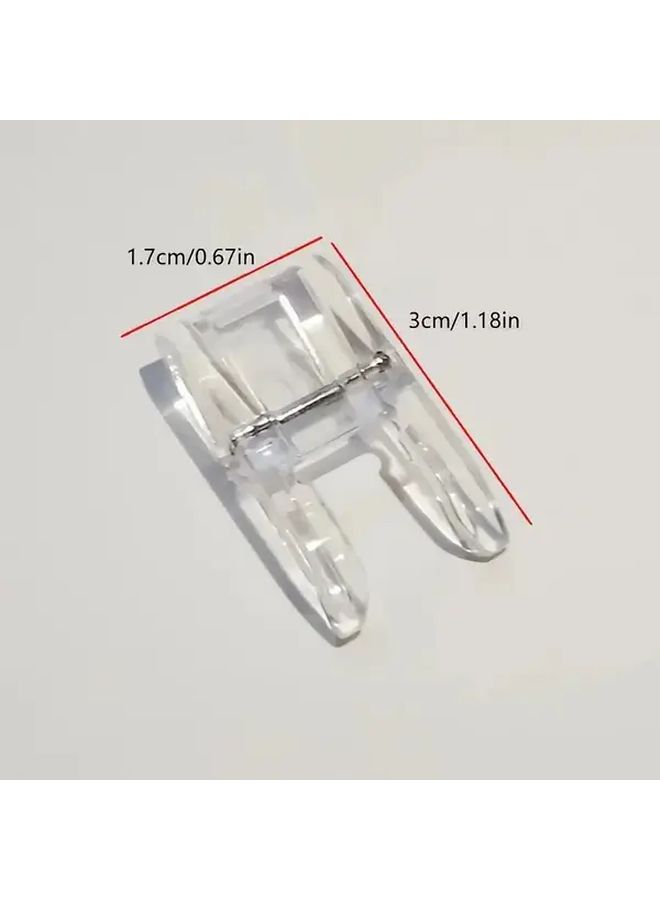 Universal Clear Open Toe Embroidery Snap On Presser Foot 1pc for Low Shank Sewing Machines - Image 3