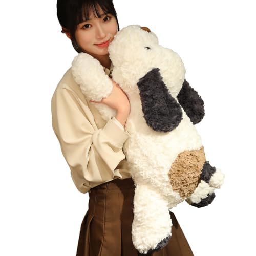 Hronsa Dog Weighted Stuffed Animal 57 lbs 255 inch Weighted Dog Plush Toy Large Dog Stuffed Animals Weighted Puppy Plush Animals Pillow Toy Gifts for Adults Kids Black - Image 1