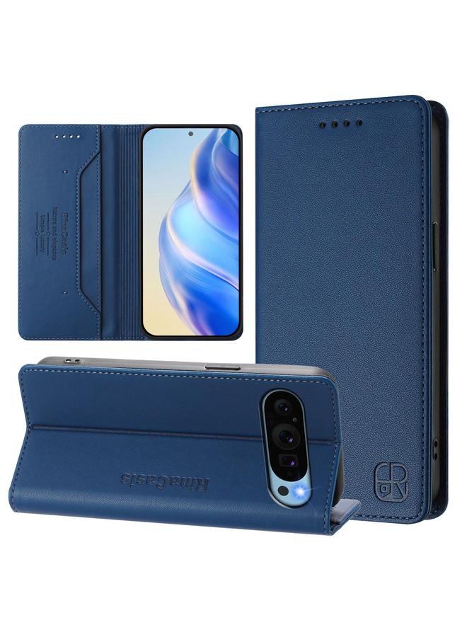 The Bros Phone Case For Google Pixel 9 Pro XL RC01 Dual-Folded Magnetic Suction RFID Leather Phone Phone Case - Image 1
