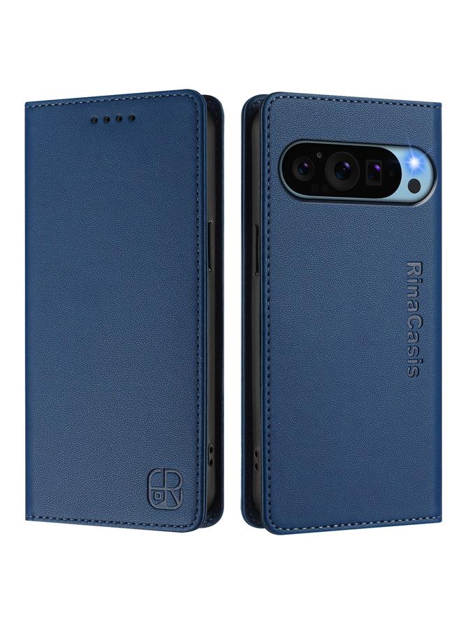 The Bros Phone Case For Google Pixel 9 Pro XL RC01 Dual-Folded Magnetic Suction RFID Leather Phone Phone Case - Image 2