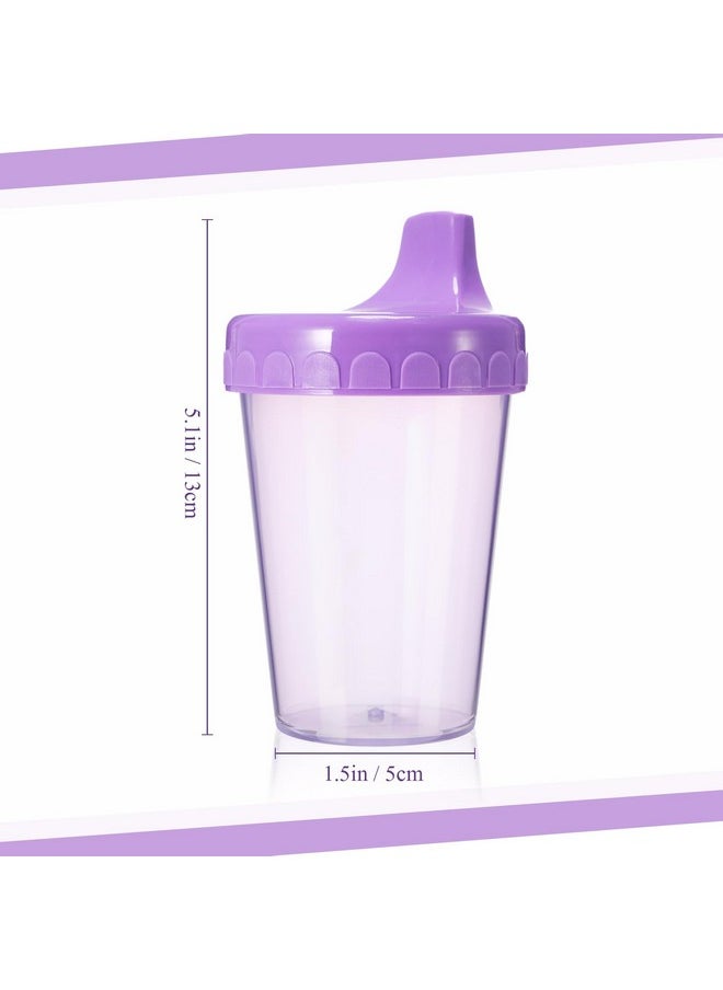 Mifoci Mifoci 12 Pack 6.7 Oz. Sippy Cups without Stopper for Toddlers 1-3, Non-Spill Training Cups with Lids for Infant Small Baby Reusable Sippy Drinking, Dishwasher Safe, 6 Assorted Color  - Image 2