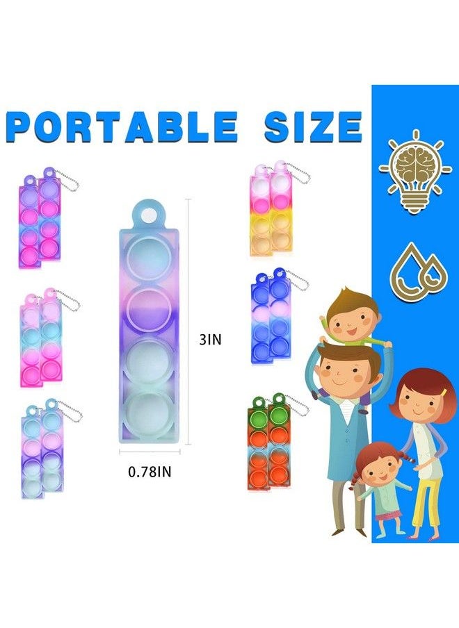 75Pcs Mini Pop Fidget Keychain Toys Easter Basket Stuffers For Kids Mini Pop Bulk Party Favors For Kids 35 48 Push Popping Bubble Sensory Toy Party Bag Fillers Pop Antianxietyt Toy For Kids Adults  - Image 3