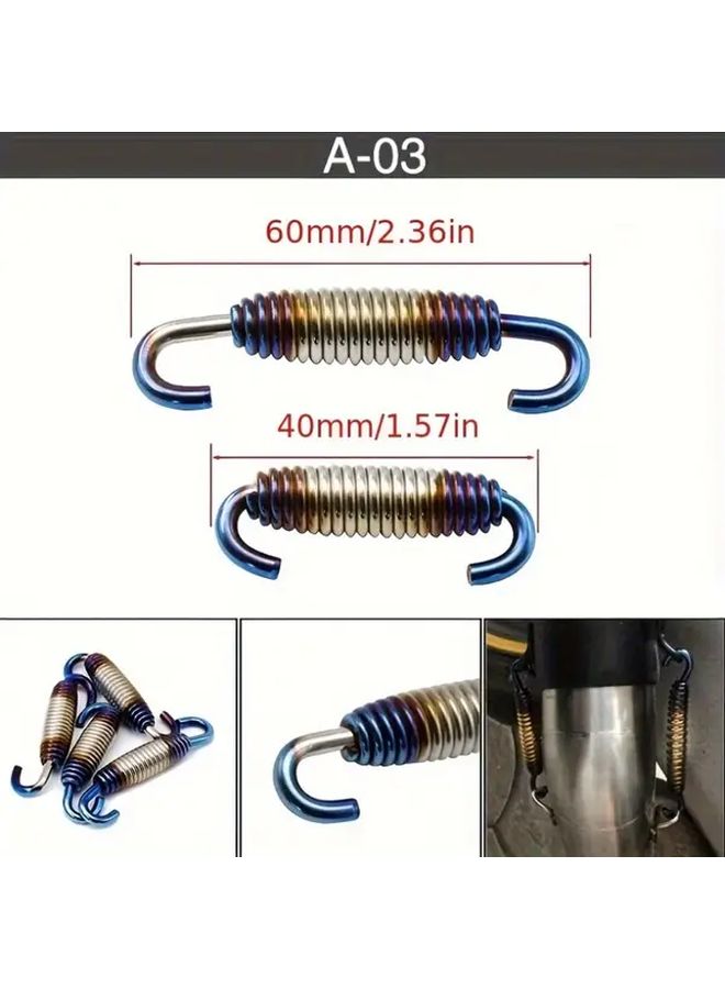 Titanium Colored Exhaust Pipe Connectors Style A 03 Stainless Steel Silencers - Image 4