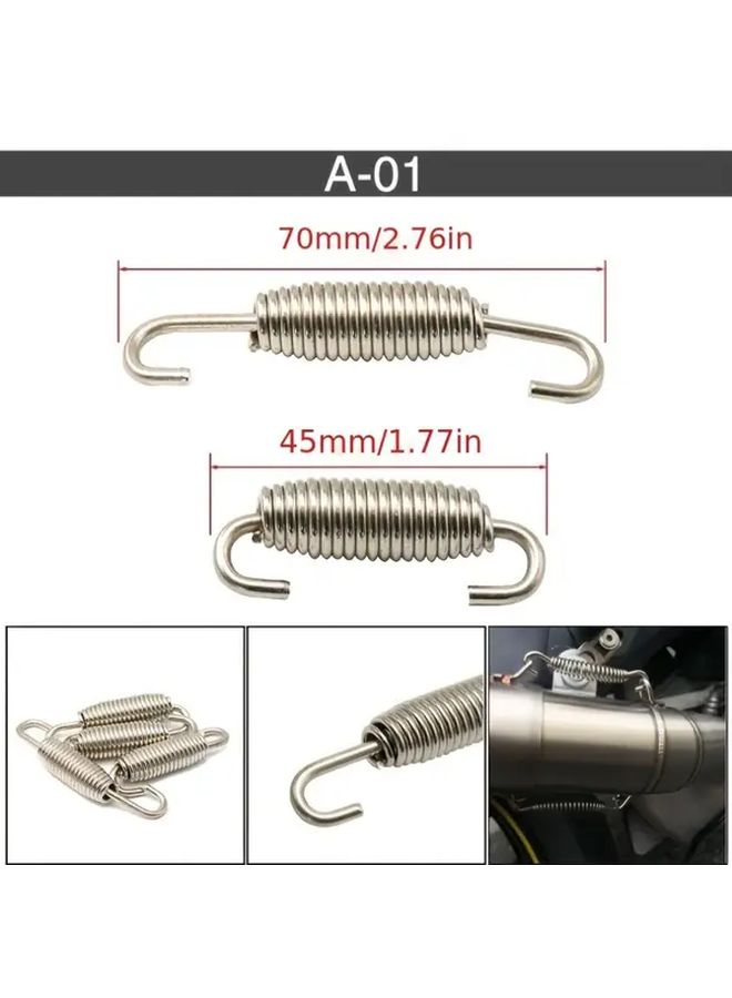 Titanium Colored Exhaust Pipe Connectors Style A 03 Stainless Steel Silencers - Image 2
