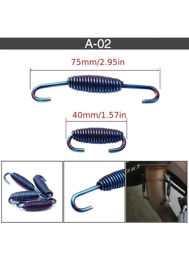 Titanium Colored Exhaust Pipe Connectors Style A 03 Stainless Steel Silencers - Image 3