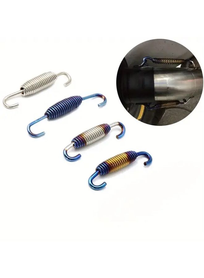 Titanium Colored Exhaust Pipe Connectors Style A 03 Stainless Steel Silencers - Image 1
