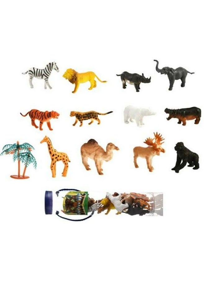 TEMSON - TEMSON Realistic Animal Figure Toy - 10 Pcs Wild Animal Toy for Kids, Animal Figure Playset, Educational & Prank Toys for Kids (Wild Animal) - Image 1