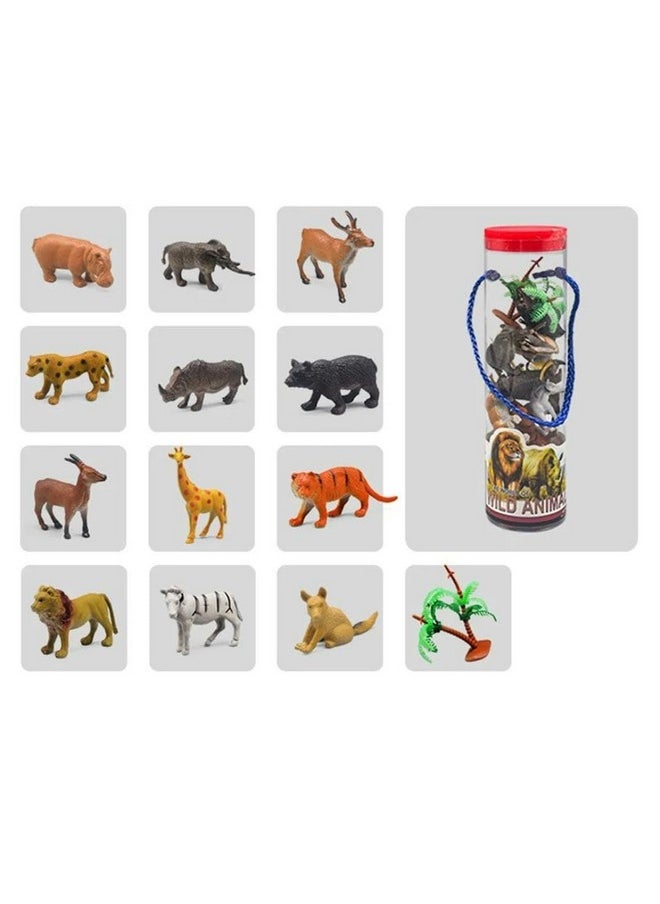 TEMSON - TEMSON Realistic Animal Figure Toy - 10 Pcs Wild Animal Toy for Kids, Animal Figure Playset, Educational & Prank Toys for Kids (Wild Animal) - Image 1