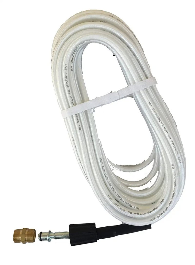 KRISHAK TOOLS Hose Pipe 8M with M22 Connector Suitable for All Pressure Washer Machine - Image 1