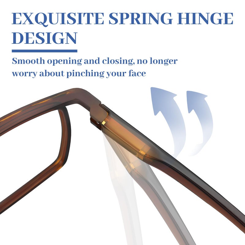 Luff 4pcs نظارات القراءة المضادة للأشعة القاتمة المحمولة (1.25x) - Image 4