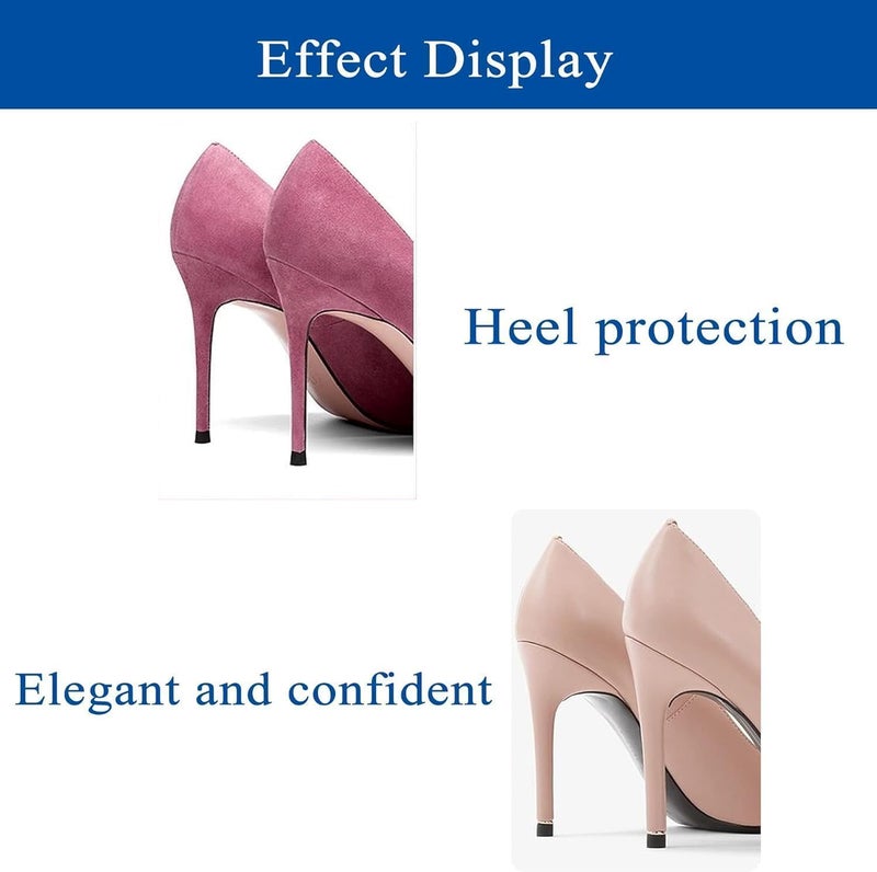 HZYH 20 Pairs High Heel Replacement Tips, Anti-Slip Heel Protectors for  Stilettos - Image 5