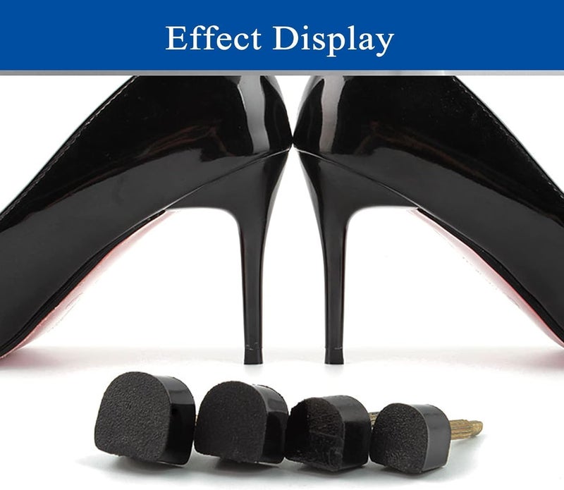 HZYH 20 Pairs High Heel Replacement Tips, Anti-Slip Heel Protectors for  Stilettos - Image 3