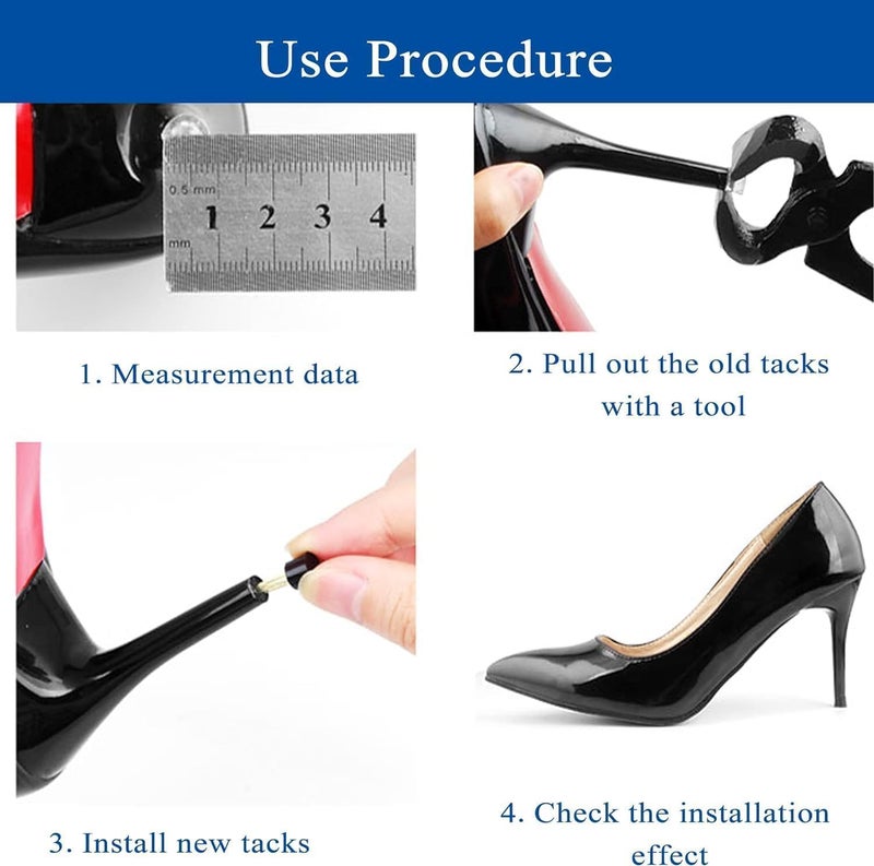 HZYH 20 Pairs High Heel Replacement Tips, Anti-Slip Heel Protectors for  Stilettos - Image 4