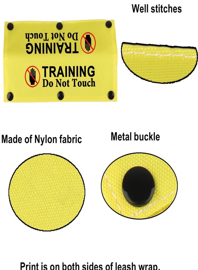BLUPARK Funny Dog Leash Sleeve Training Do Not Touch Dog Leash Wrap Sleeve Alert Tag Pet Birthday Gift (Training Touch-YE Sleeve) - Image 5