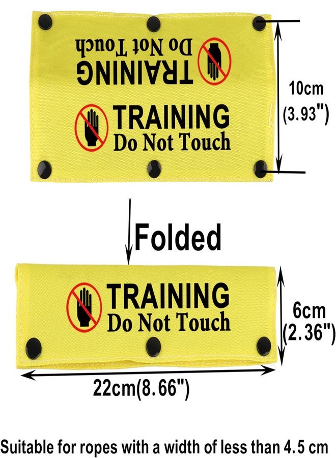 BLUPARK Funny Dog Leash Sleeve Training Do Not Touch Dog Leash Wrap Sleeve Alert Tag Pet Birthday Gift (Training Touch-YE Sleeve) - Image 2