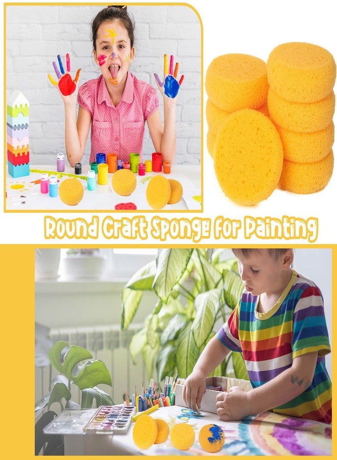 TORINALITAL 24Pcs Round Pottery Sponges, Round Artist Sponge, Pottery Sponges for Clay Leather Care Horse Tack Maintenance and Versatile Crafting - Image 5