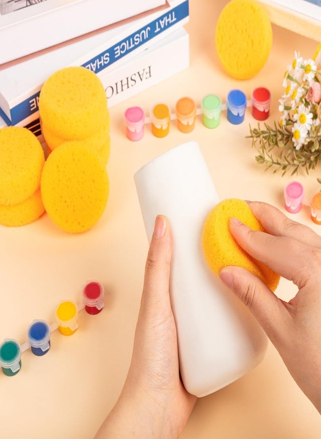 TORINALITAL 24Pcs Round Pottery Sponges, Round Artist Sponge, Pottery Sponges for Clay Leather Care Horse Tack Maintenance and Versatile Crafting - Image 4