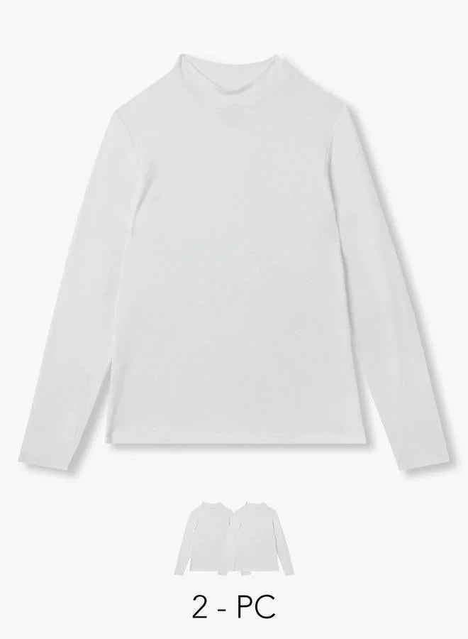 Splash FAV High Neck Long Sleeves T-shirt - Set of 2