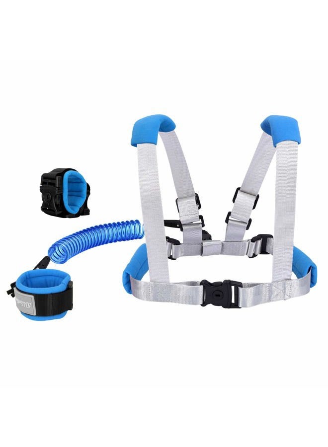 Blisstime 2 in 1 Toddler Leash -Anti Lost Wrist Link for Toddlers -Toddler Harness,Baby Leash,Leash for Toddlers,Wrist Leashes,Child Leashes for Toddlers,Not Easy to Open Without Key - Image 1