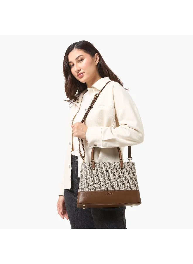 كريس بيلا Chrisbella Monogram Print Crossbody Bag with Coin Pouch