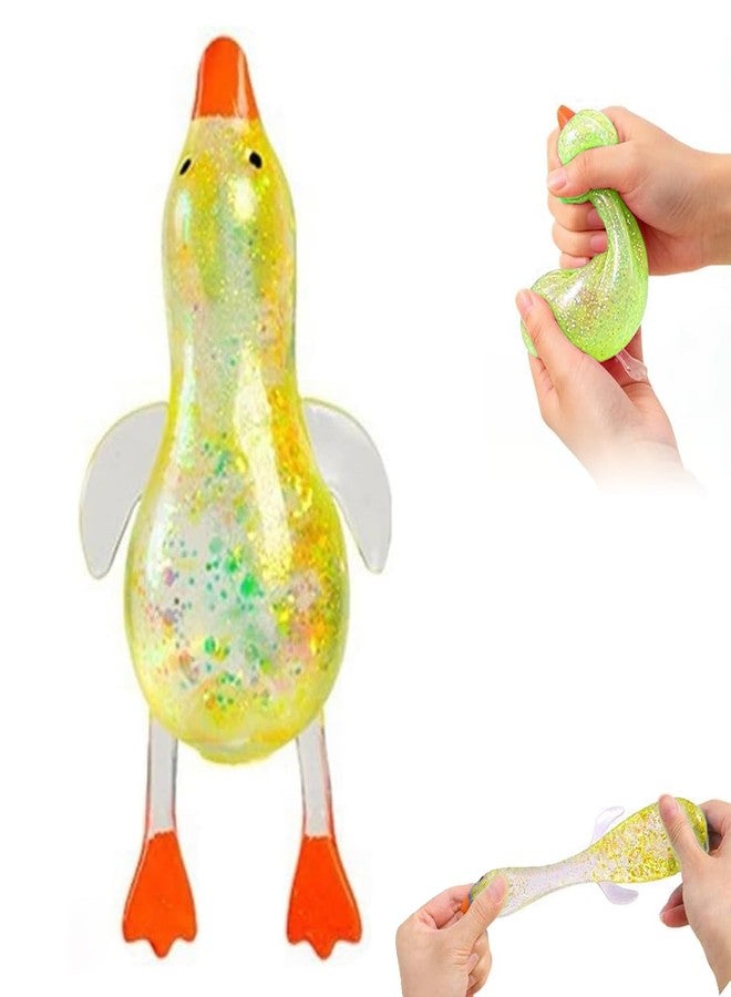 PYJ3DLAMP Cute Duck Squishy Soft Relief Ball Fun Squishy Duck Relaxing Sensory Fidget Stress for Anxiety Relief and Stress Relief(Yellow) - Image 1